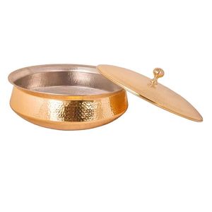 Luxury Arabic Calligraphy Casserole Premium Food Warmers Silver Stainless Steel <b>Buffet</b> <b>Server</b> with Gold Laser Cut Accents - Product Image 4