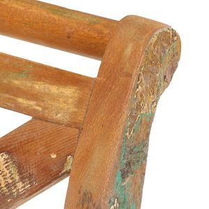 Banco de Madera Reciclada Color Marrón Oscuro, 40.6 Pulgadas de Ancho y 13 Pulgadas de Profundidad, para Muebles de Sala de Estar - Product Image 6