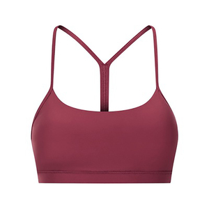 Sujetador Deportivo de Secado Rápido, con Soporte Alto, Tirantes Ajustables, Forro Suave, Escote en V, Almohadillas Extraíbles, para Gimnasio y Pilates, con Logotipo Frontal - Product Image 3
