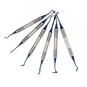 Dental Composite Stainless Steel Color Spatula Repair Restorative Surgical Dental Instruments 6pcs/Set A+ By Blush Surgical - Product Image 2