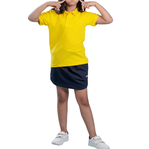 Camisetas Polo de Manga Corta para Niñas, Tejido de Hilo Teñido, 100% Algodón, Transpirables, Casuales, Personalizables, ODM, OEM - Product Image 2