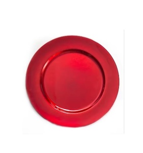 Assiettes de présentation dorées élégantes en acier inoxydable pour mariage, motif récif, pour dîner - Vente en gros - Product Image 6