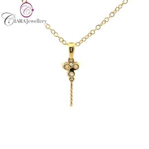 Venta al por Mayor Directa de Fábrica, Estilo Moderno, Oro Sólido de 18K, Oro Rosa, Oro Blanco/Amarillo, Calidad G/VS, Diamante Natural Real, Perla, Regalo - Product Image 3