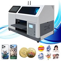 KI-gesteuerter Mini A5 XP600 UV-Tintenstrahl-Flachbettdrucker Automatischer Neuer Handyhüllen- & Abzeichen-Drucker