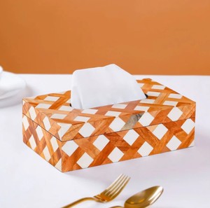 Elegant Handmade Resin Tissue Cover Decorative Tissue Holder for Bathroom <b>Vanity</b> and Dining <b>Table</b> Setup - Product Image 6