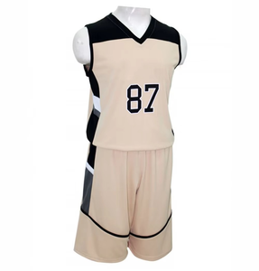Conjunto de Uniforme de Baloncesto Personalizado, Diseño Sublimado, Cuello en V, Sin Mangas, Secado Rápido, Unisex para Adultos, para Todas las Temporadas, con Estampado Geométrico Blanco - Product Image 4