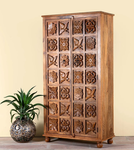 Armario Tradicional de Madera con Acabado Color Miel, Elegantes Tiradores de Latón, Armario Extensible para un Atractivo Atemporal, Ideal para Escuelas y Hospitales - Product Image 6