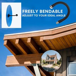 Specchio Convesso Senza Cornice da 11,65 Pollici, Spessore 1,8mm, in Acrilico, Angolo Ampio Regolabile, Specchio di Sicurezza per Interni, Garage e Parcheggio - Product Image 3