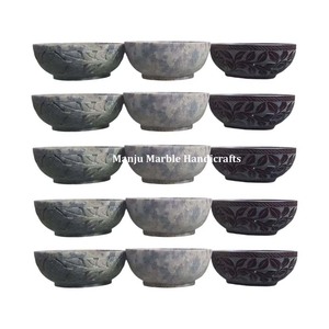 Nouvelle Arrivée Dernière Production Unique Addition Limitée Stéatite Sculpture Bol Avec Forme Ronde Utilisation Pour La Maison Cadeaux Décoratifs Article - Product Image 5