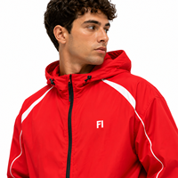 Ensemble de course pour homme 2 pièces en nylon plissé, respirant, anti-UV, coupe-vent, veste sport décontractée pour l'hiver