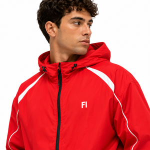 Men 2-Piece Pleated Nylon Custom Breathable <b>Running</b> Suit UV Light <b>Reflective</b> Windbreaker Sport suit Winter Casual men's <b>jackets</b> - Product Image 4