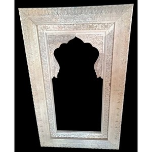 Mango Wood Minimalist <b>Rectangle</b> <b>Mirror</b> 20x30 Wholesale | Natural Finish - Product Image 5