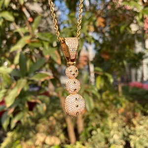 Cute Cartoon Snowman Pendant With Moissanite Stones 925 <b>Silver</b> Micro Pave Themed <b>Charms</b> For Everyday Wear Rapper Bling Pendant - Product Image 2