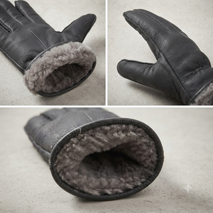 Gants de sécurité en cuir grainé de vachette haute performance, durables, antidérapants, avec poignet élastique, doux, confortables, imperméables et résistants à la chaleur - Product Image 5