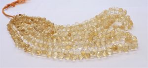 Perles de citrine naturelle facettées en forme de larme, taille 4x6 à 7x9 mm, perles de pierre précieuse de citrine en forme de goutte, brin de 20 pouces, perles facettées en forme de larme - Product Image 6