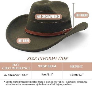 Genuine Distressed Leather <b>Hat</b> Western Cowboy Style Wide Brim <b>Bush</b> <b>Hat</b> Durable Outdoor Gear USA Europe Market Trend Style - Product Image 6