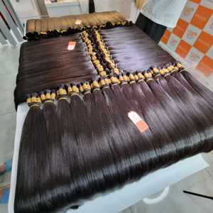 Venta al por mayor de cabello virgen crudo a granel 100% paquetes humanos vietnamitas sin procesar cutícula alineada Cabello, extensiones de cabello humano natural - Product Image 1