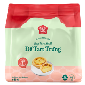 โรงงานผู้ผลิตทาร์ตส่งออก ขายตรง HALAL OEM/ODM เบเกอรี่ ขนมหวาน ทาร์ตไข่โปรตุเกสแช่แข็ง แบบเปลือกไม่อบ 660 กรัม ราคาดี - Product Image 1