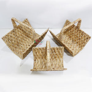 Cesta de jacinto de agua hecha a mano de fábrica Artex Dong Thap para almacenamiento y decoración del hogar - Product Image 6