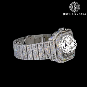 Reloj de Diamantes de Acero Inoxidable de Lujo, el Más Vendido, para Hombre, Resistente al Agua, de Cuarzo, para Oficina y Eventos - Product Image 3