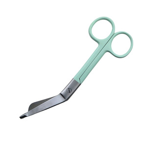 Ciseaux à pansements Lister 14 cm, base colorée, certifiés CE Classe I, en acier inoxydable allemand, pour premiers secours, hôpitaux et cliniques - Product Image 6