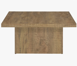 Table basse en bois de manguier en promotion avec finition vintage, mobilier de salon, table basse contemporaine en bois de noyer - Product Image 4