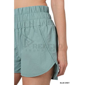 Shorts décontractés pour hommes Relevo de haute qualité, taille mi-haute, avec cordon de serrage, élastiques, sans poches, séchage rapide, respirants, en coton - Product Image 4