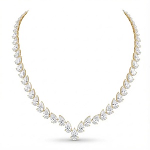 สร้อยคอเพชรทรงลูกแพร์ Atelier - ทอง 9k, 14k, 18k - Product Image 5