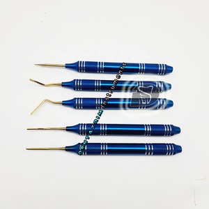 Jeu de périotomes dentaires flexibles Embouts dentaires en titane flexibles Periotomes d'extraction de racines avec logo personnalisé Instruments dentaires CE - Product Image 3