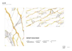 Carrelage en porcelaine velours brillant 600x1200mm 60x120cm 24x48 pouces, surface décorative de luxe - Product Image 3