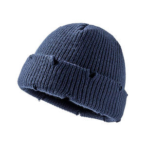 <b>Classic</b> Knit Beanie Hat Soft Warm Acrylic Winter Skull Cap Unisex Custom Logo OEM Wholesale Ribbed Stretch Fit USA - Product Image 6