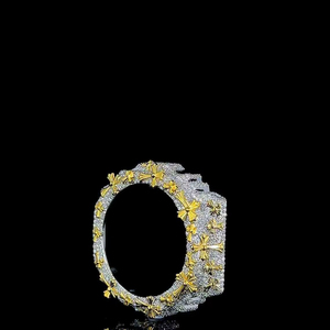 Starspire Jewels High-end Hip Hop Diamond GShock Case VVS D Color GRA Pass <b>Tester</b> Iced Watch Bezel Moissanite Rose <b>Gold</b> 6900 - Product Image 3