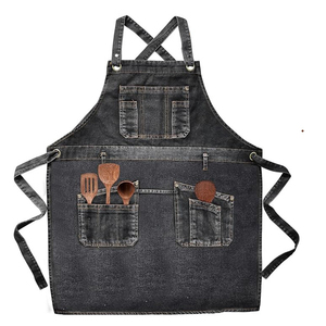 Delantal Largo de Cuero para Máxima Protección, Delantal Clásico de Cuero para Panaderos y Chefs - Product Image 1