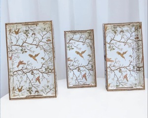 Enamel Tray with Traditional <b>Art</b> Enamel Tray for Serving Snacks Enamel Tray with Clean Finish Enamel Tray for Export Market - Product Image 1