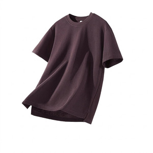 Meilleurs t-shirts décontractés pour hommes, motif uni, manches courtes, tissu en coton, impression par transfert thermique, respirant, OEM personnalisé, 180g - Product Image 2