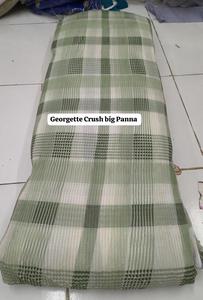 Tissu Poly Georgette Froissé de Qualité Supérieure 50 g/m² (58" Panna) – Idéal pour les Sarees de Créateurs, les Kurtis et les Tenues de Soirée Ethniques - Product Image 2