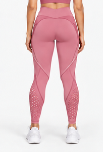 Leggings Deportivos para Mujer, Cintura Alta, para Yoga, Fitness, Running, Entrenamiento, Sin Costuras, Elásticos, de Secado Rápido, Diseño Sólido, 160g, Push-Up - Product Image 4