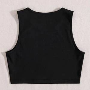 Camiseta sin Mangas Personalizada para Mujer, Algodón Premium, Estampada, Informal, a la Moda, Fabricante de Marca Privada - Product Image 2