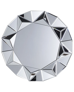 Luxury Glass Mosaic Wall <b>Mirror</b> Handmade Decorative Round <b>Mirror</b> for Home Interior Living Room Entryway Bedroom Bathroom and Hot - Product Image 2