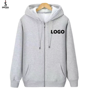 Cárdigan de Diseño con Cremallera, Bordado, Color Sólido, Unisex, Transpirable, 100% Poliéster, Casual y de Lujo, Venta al Por Mayor - Product Image 1