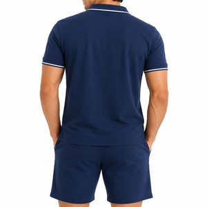Men Polo Shorts <b>Set</b> Premium Casual Sportswear Custom Color Breathable Fabric Modern Style Soft Athletic Fashion Lightweight <b>Set</b> - Product Image 2