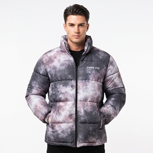 Veste matelassée imprimée personnalisée pour homme, vente en gros, sublimation haute brillance, isolée, streetwear d'hiver - Product Image 5