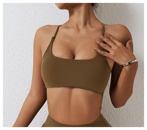 Soutien-gorge de sport sans couture réglable pour femmes avec compression élastique douce et motif imprimé pour adultes actifs - Product Image 3