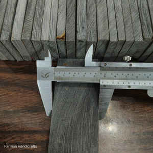 Écailles de corne de buffle noires modernes écologiques artisanales de 20 cm de long pour manches de couteaux à prix de gros - Product Image 3