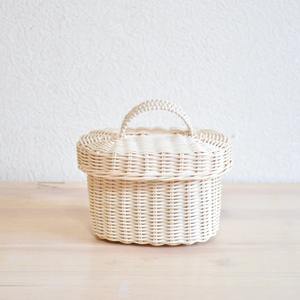 Rattan <b>boxes</b> cute design woven box for <b>small</b> trinkets <b>storage</b> cheap cost <b>lidded</b> basket container - Product Image 4