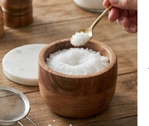 Round Wooden Salt And Sugar With Marble Lid And Brass Spoon Herb & Spice Tool Durable Finish For Elegant Restaurant <b>Dining</b> - Product Image 5