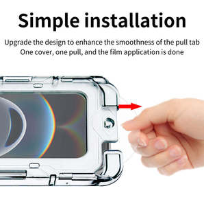 ฟิล์มกันรอยกระจกนิรภัย Easy Tool 2026 Consumer Electronics ป้องกันแสงสะท้อน ติดตั้งง่ายด้วยระบบ Auto Alignment AR 9H สำหรับ iPhone 17e - Product Image 4