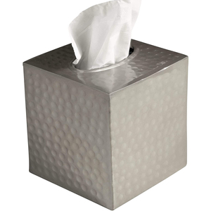 Boîte à mouchoirs carrée en acier inoxydable doré brossé, pour la maison, l'hôtel et la décoration de restaurant, au meilleur prix - Product Image 6