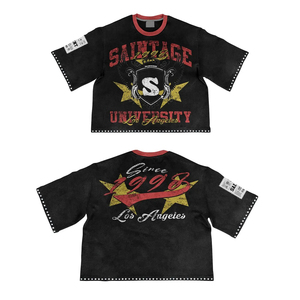 เสื้อกล้ามทรงบ็อกซี่สำหรับผู้ชายปี 2026 |   เสื้อครอปโอเวอร์ไซส์สไตล์วินเทจ ผ้าฝ้าย 100% |   เสื้อผ้าสตรีทแวร์โลโก้สั่งทำ OEM - Product Image 5