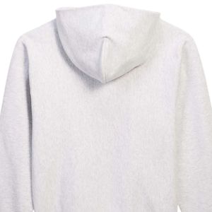 Sudadera con Capucha de Felpa de Corte Holgado en Color Gris Jaspeado, Sudadera con Capucha de Mezcla de Algodón Suave, Informal, Cálida, Unisex, Estilo Urbano - Product Image 3